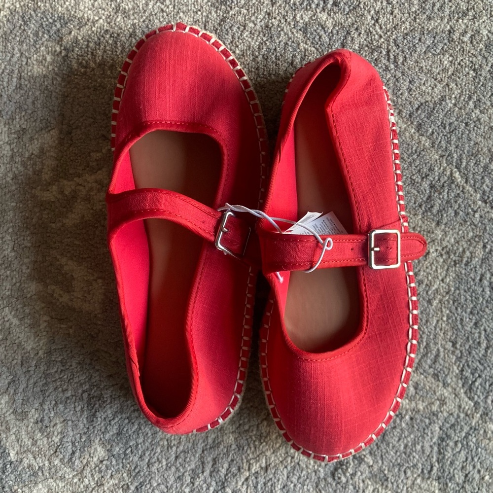 Old Navy Red Espadrille Flats